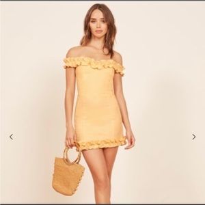 Reformation Bonita Dress Yellow 💛